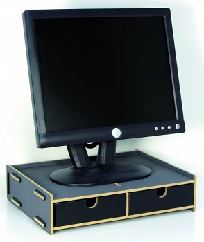 Monitorsokkel 'KLEURIG!', donkerrood